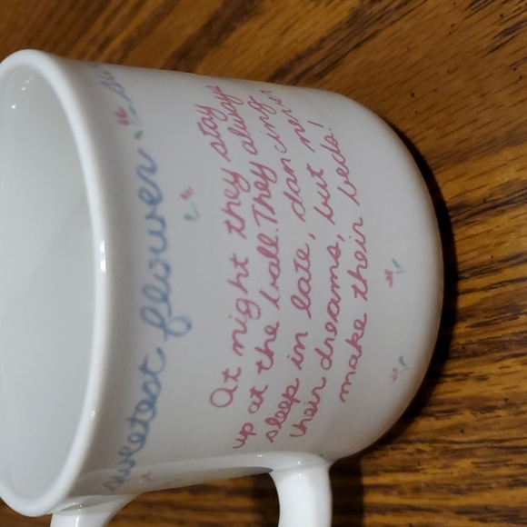 VINTAGE-A Wee Little Mug by Michel & Co-Kisses, Sweetest Flower Kids Cup-EC - Picture 4 of 6
